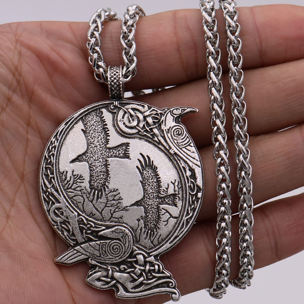 Raven���s Wisdom Celtic Knot Necklace