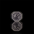 12 Constellations Zodiac Sterling Silver Octagonal Ring