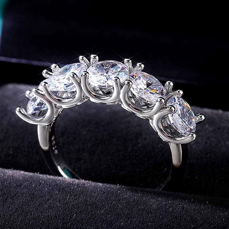 Pentacle of Light Crystal Ring