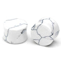 1pc Stone Ear Plugs / Gauges Earrings Flesh Tunnel Piercing / White Turquoise Expander Body Jewelry