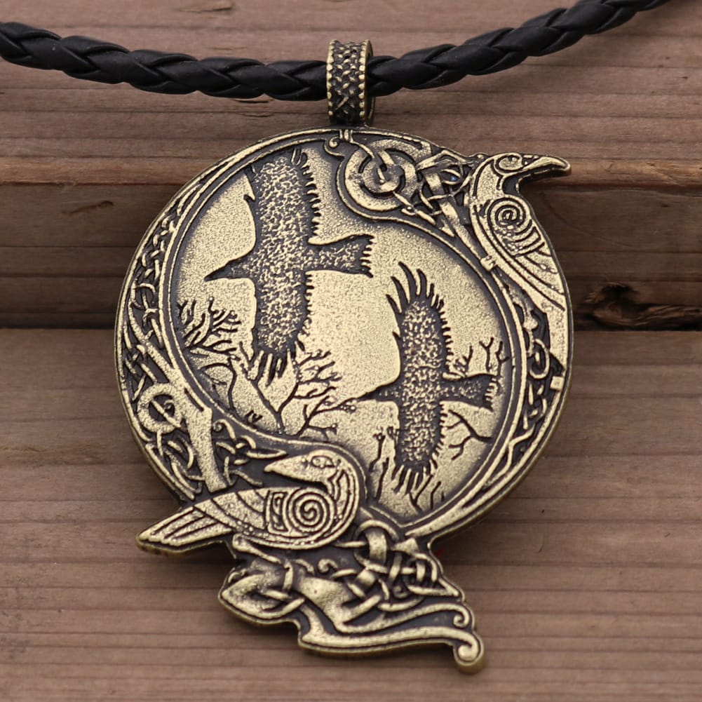 Raven���s Wisdom Celtic Knot Necklace