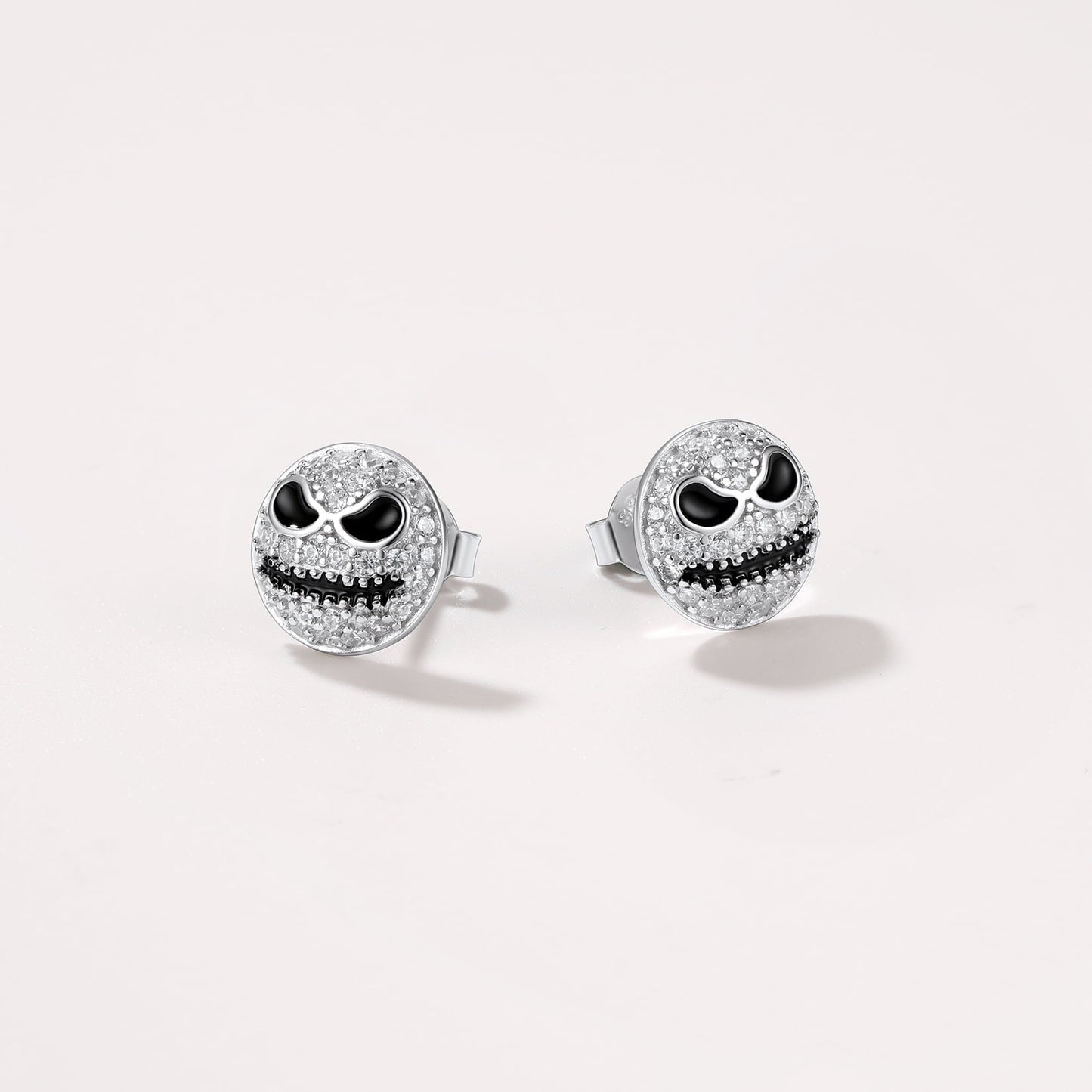 Halloween Jack Skellington Earrings for in Sterling Silver