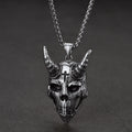 Gothic Skull Goat Necklace Devil Pendant for