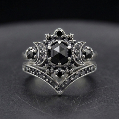 Triple Moon Ring