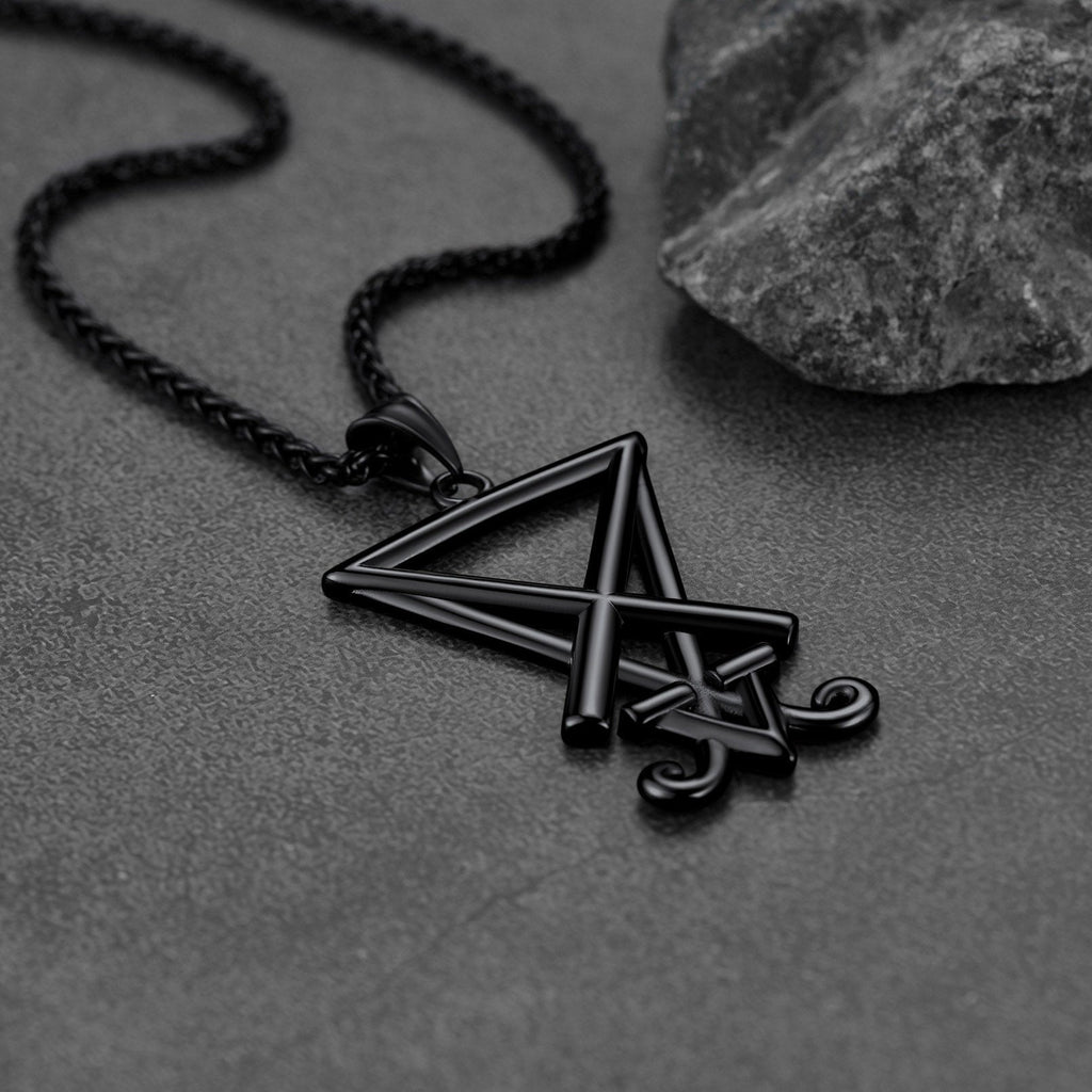 Satanic Sigil of Lucifer Necklace for Stainless Steel