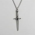 Reaper's Dagger Black Stone Necklace