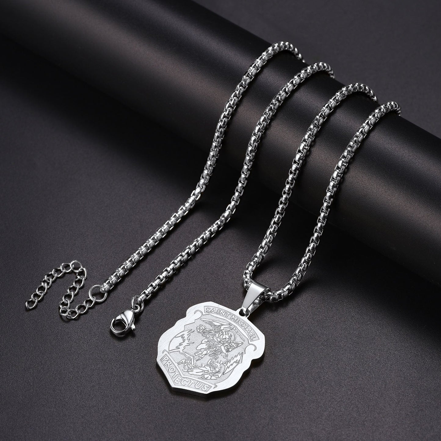The Archangel St. Michael Necklace Medal Shield Pendant