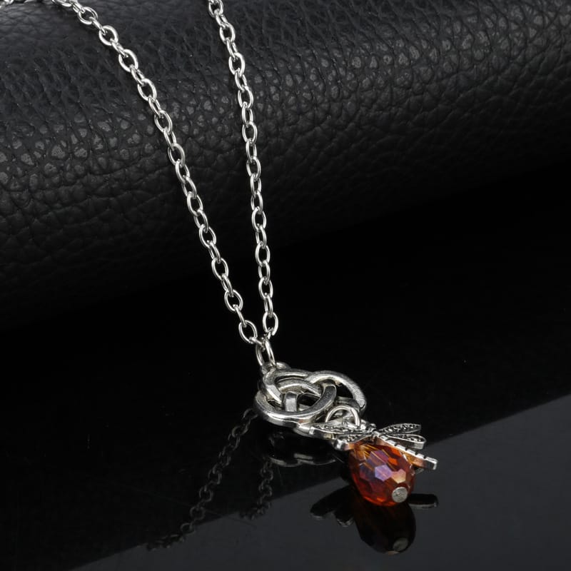 Eternal Elegance Celtic Dragonfly Necklace.