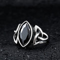 Mystic Triquetra Crystal Ring