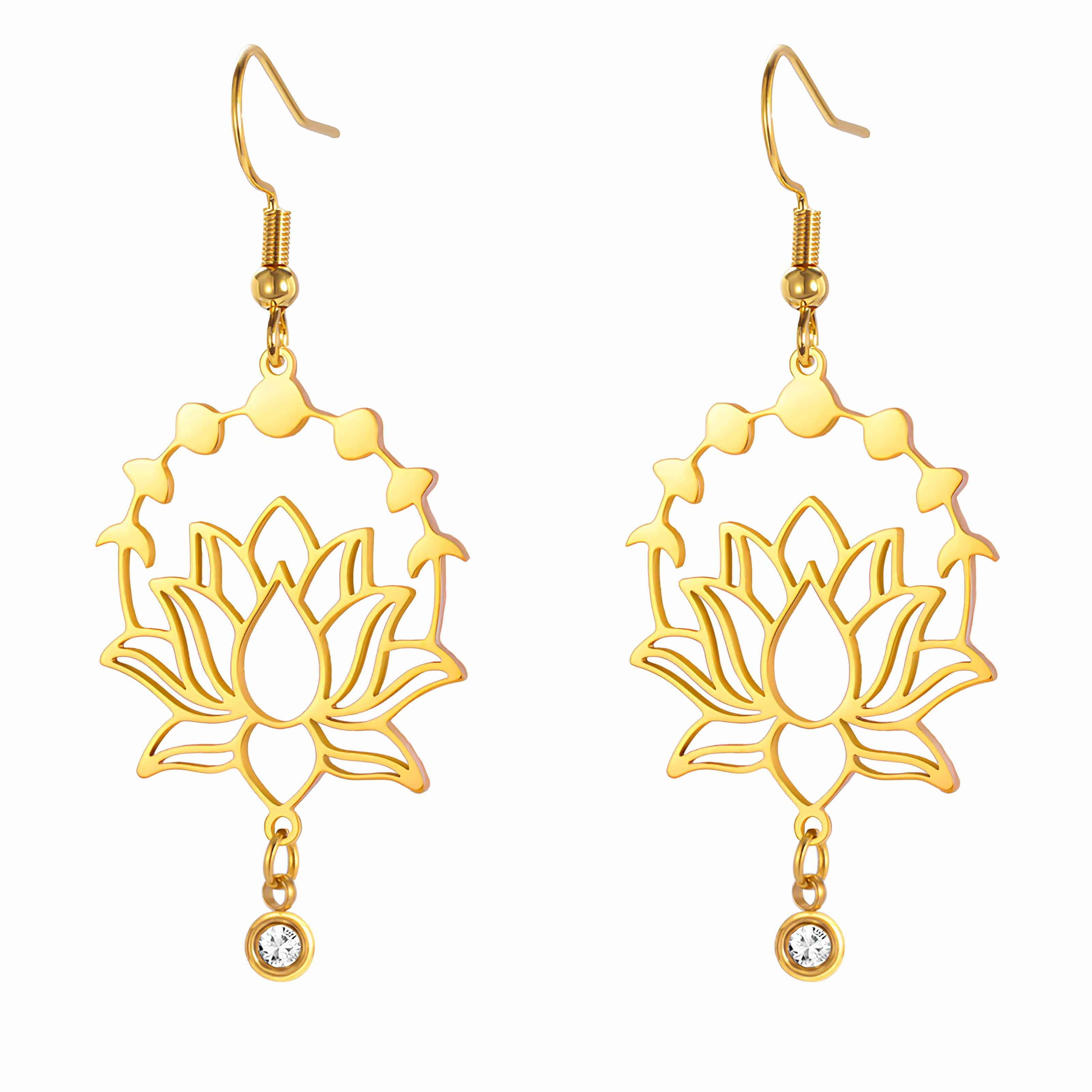 Lotus Radiance Bloom Earrings