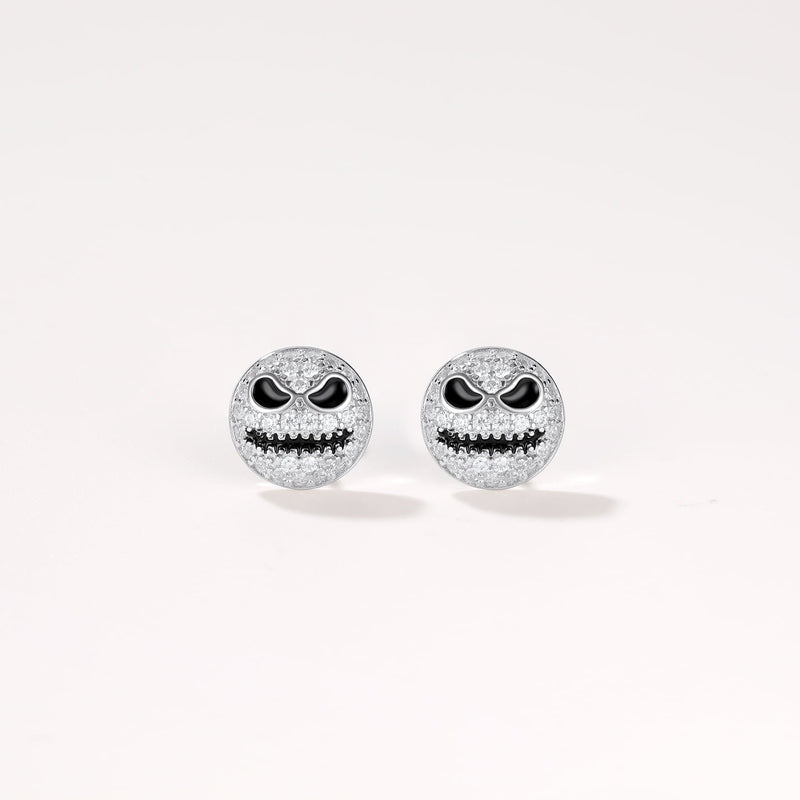 Halloween Jack Skellington Earrings for in Sterling Silver
