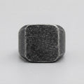 Minimalist Grunge Signet Ring
