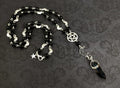 Magick Moon Obsidian Pentagram Necklace