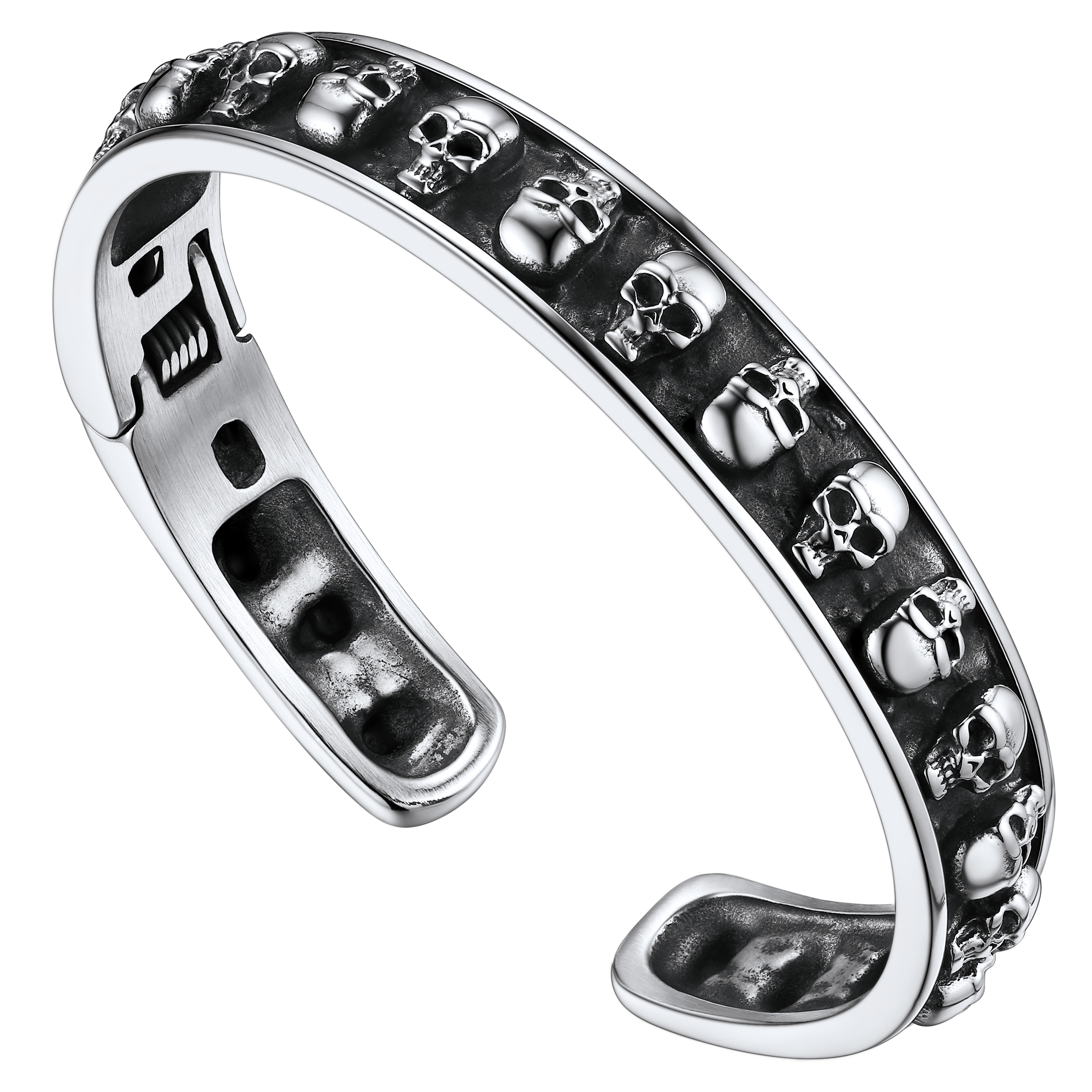 Skull Cuff Bracelet Gothic Punk Bangles for