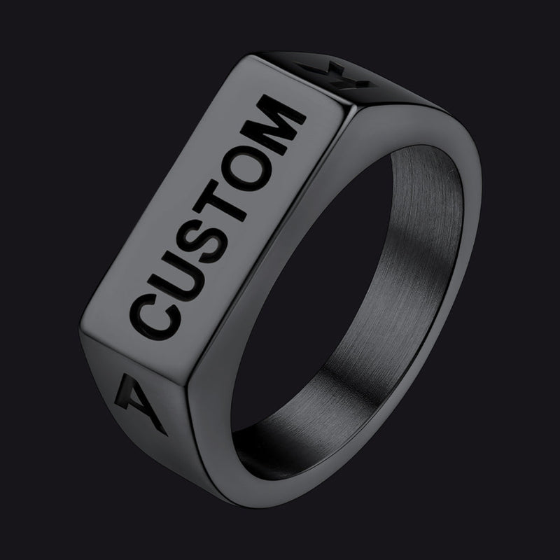 Customizable 7mm Minimalist Simple Band Ring for