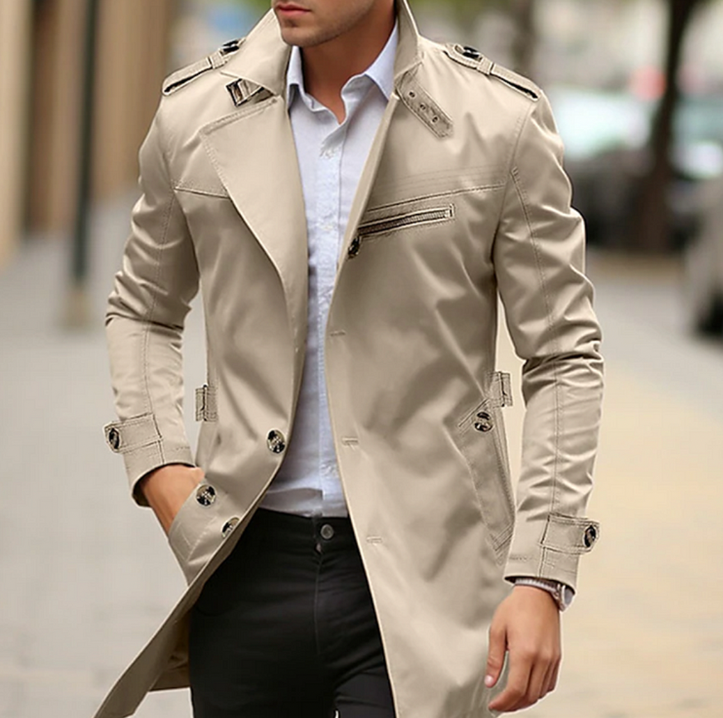 BARPINTON | Eleganter Klassischer Herren-Trenchcoat