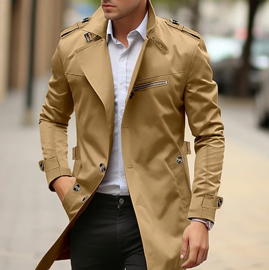 BARPINTON | Eleganter Klassischer Herren-Trenchcoat