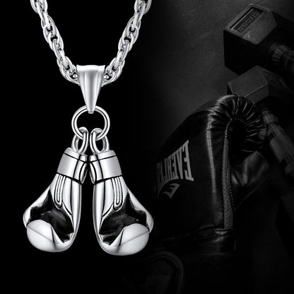 Boxing Gloves Pendant Bodybuilding Pendant Necklace for