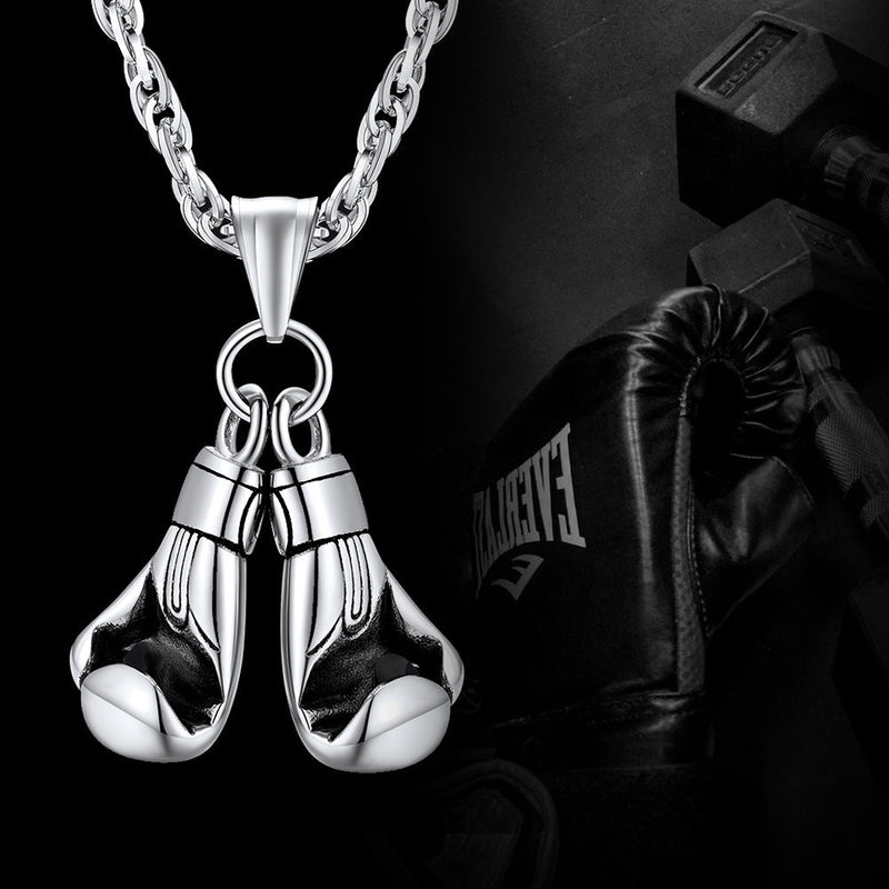 Boxing Gloves Pendant Bodybuilding Pendant Necklace for