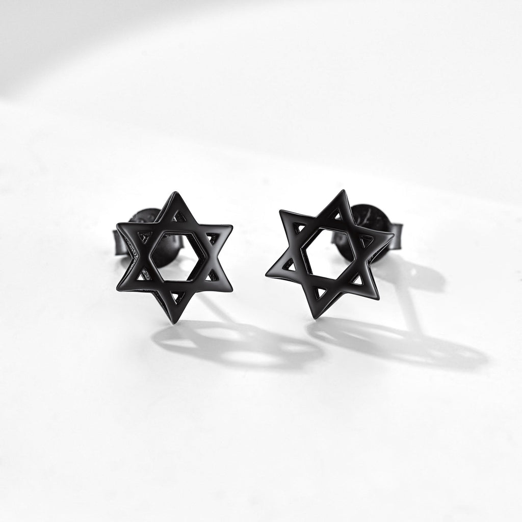 Jewish Star of David Stud Earrings for