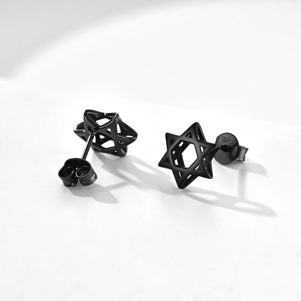 Jewish Star of David Stud Earrings for