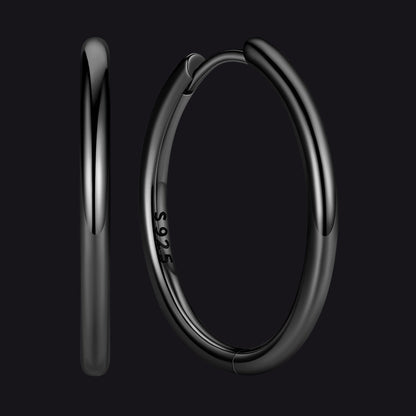 Sterling Silver Hoop Earrings for