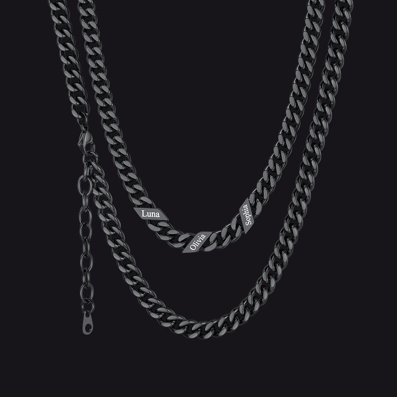Custom Cuban Link Chains With Names Necklace for , 5/7/9mm Width