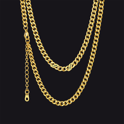 Custom Cuban Link Chains With Names Necklace for , 5/7/9mm Width