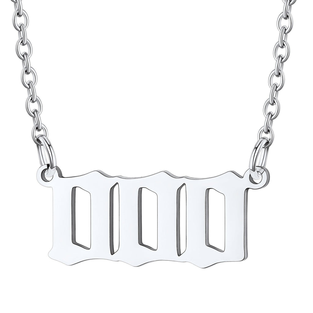 Personalized Angel Number Necklace for