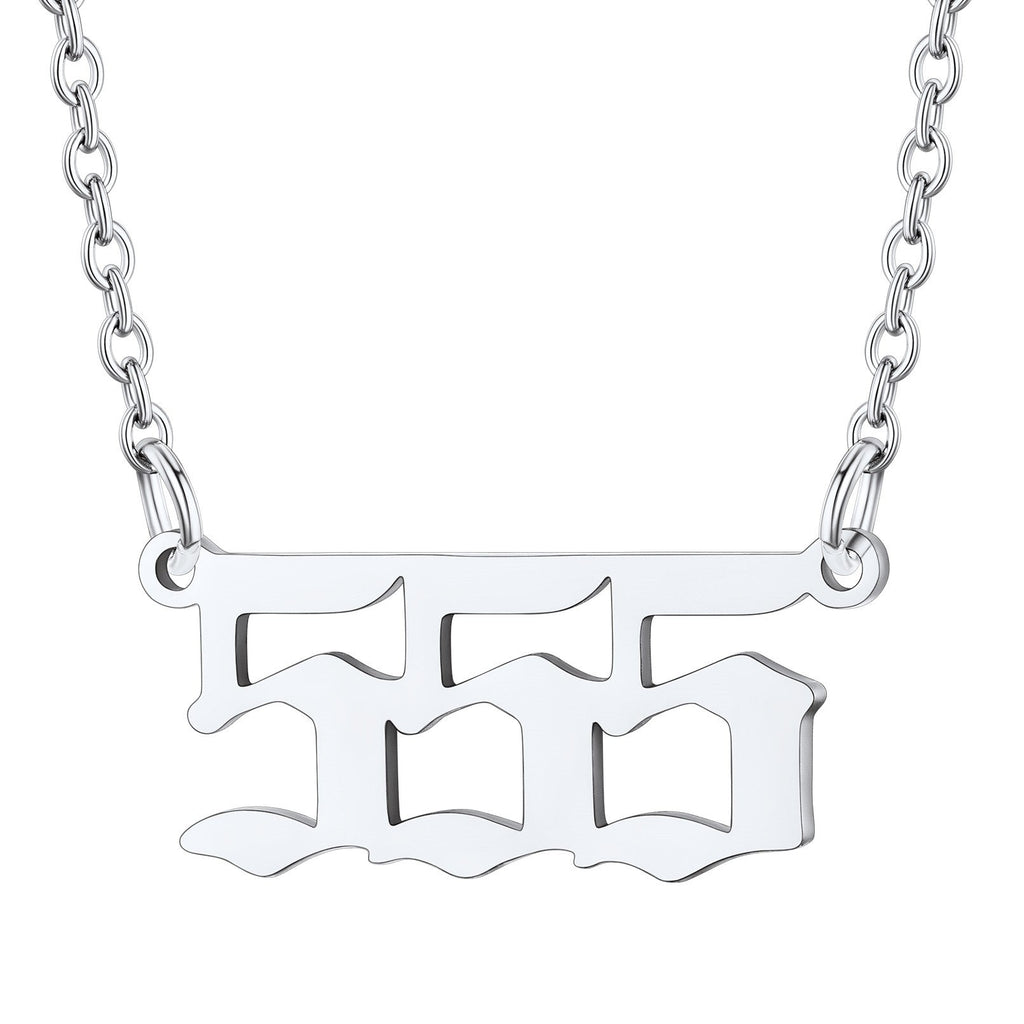 Personalized Angel Number Necklace for