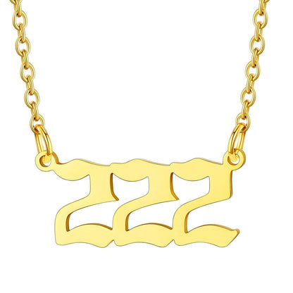 Personalized Angel Number Necklace for