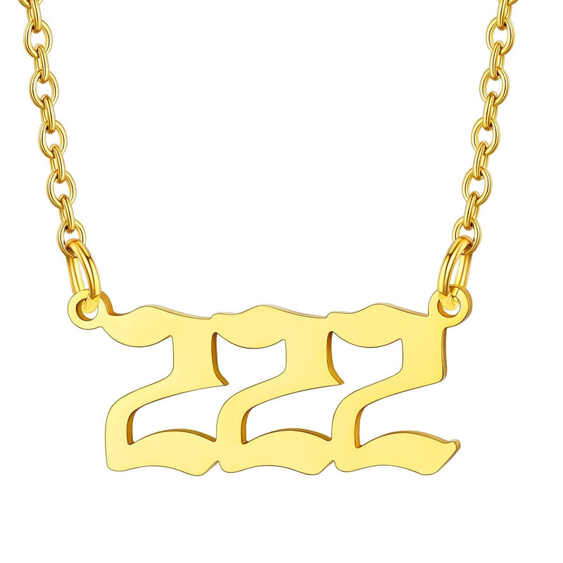 Personalized Angel Number Necklace for