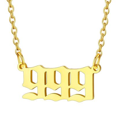 Personalized Angel Number Necklace for