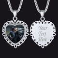 Personalized Heart Picture Necklace for