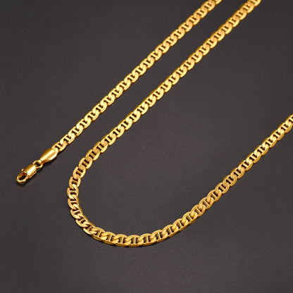 5mm Anchor Marine Chain Link Necklace for