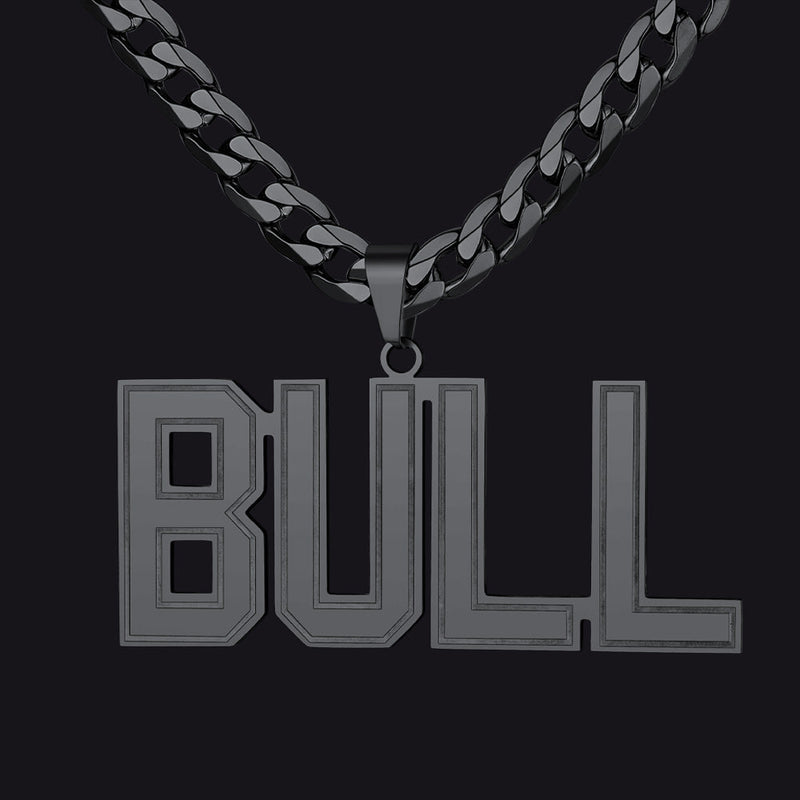 Custom Name Letter Cuban Link Chain Necklace for