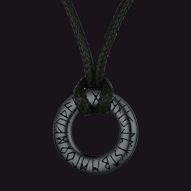Viking Mobius Infinity Necklace Adjustable Leather Chain for
