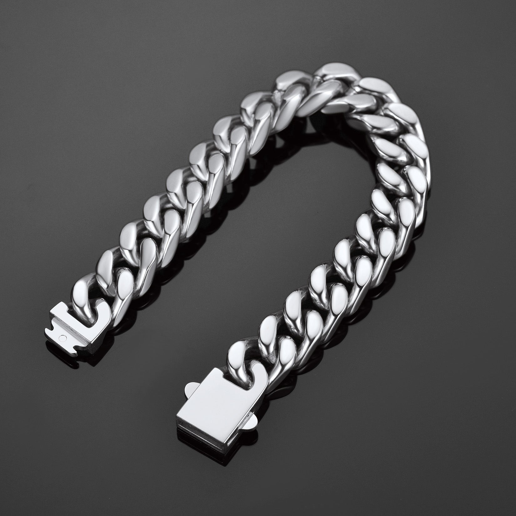 Miami Cuban Link Chain Bracelet 5/7/9/12mm Width for