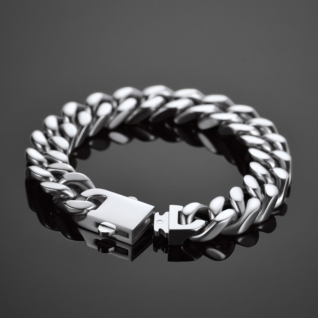 Miami Cuban Link Chain Bracelet 5/7/9/12mm Width for