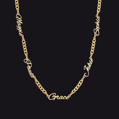 Customized Name Necklace With Cuban Link Chain for