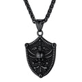 Flash Viking Norse Runes Skull Necklaces for Man