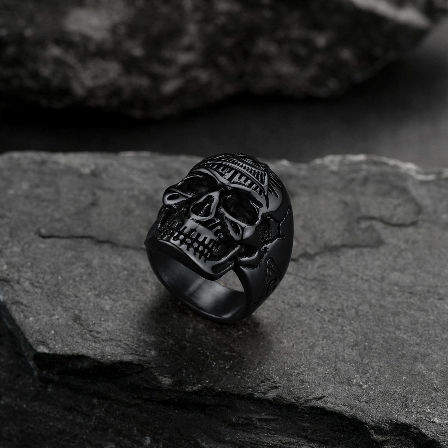 Eye of Providence Skull Ring for