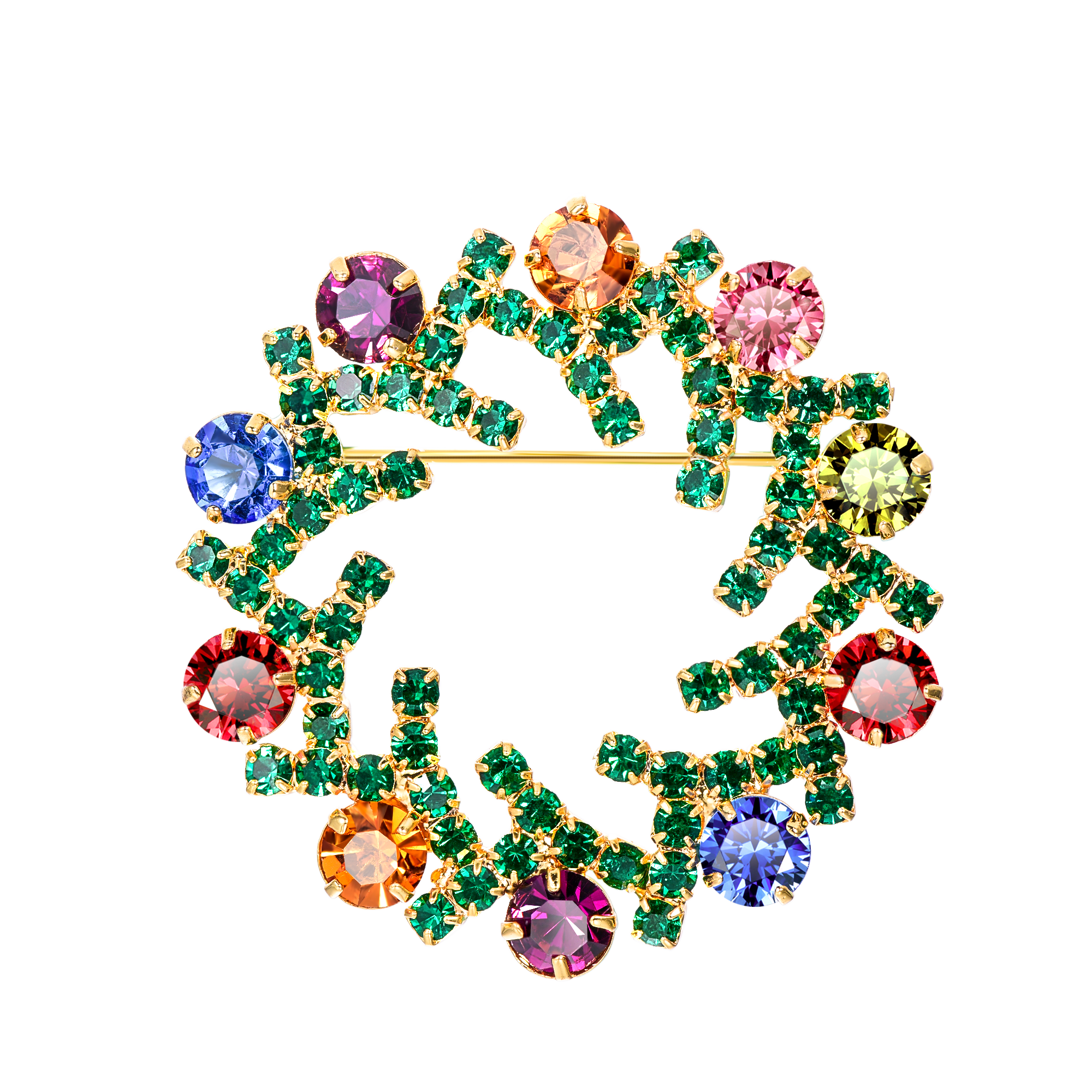 Flash Christmas Style Pins Clothing Bags Accessories