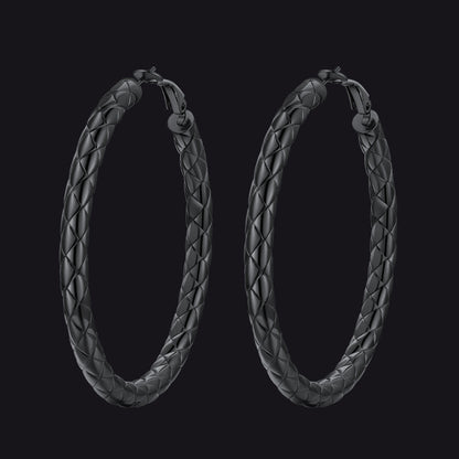 30/40/60/80mm Simple Oversized Hoops Earrings for