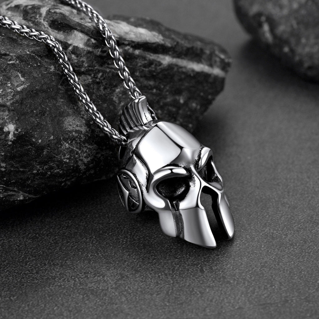 Flash Spartan Helmet Pendant Necklace Greece Jewelry for