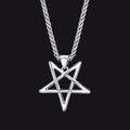 Solomon Satanic Inverted Pentagram Pendant Necklace