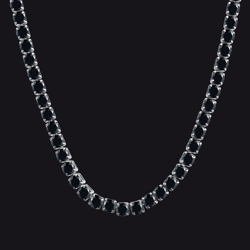 Cz Diamond Cut Tennis Chain Necklace for