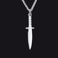 Hip Hop Knife Dagger Pendant Necklace for