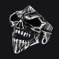 Gothic Skull Biker Rings for in Stainless Steel