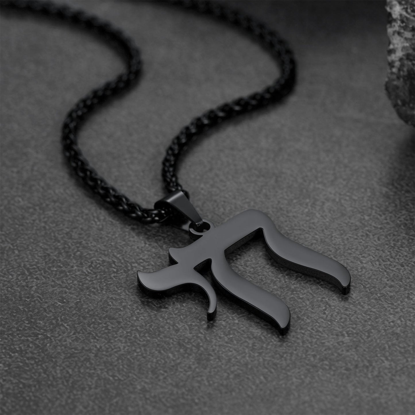 Hebrew Chai Letters Amulet Necklace for